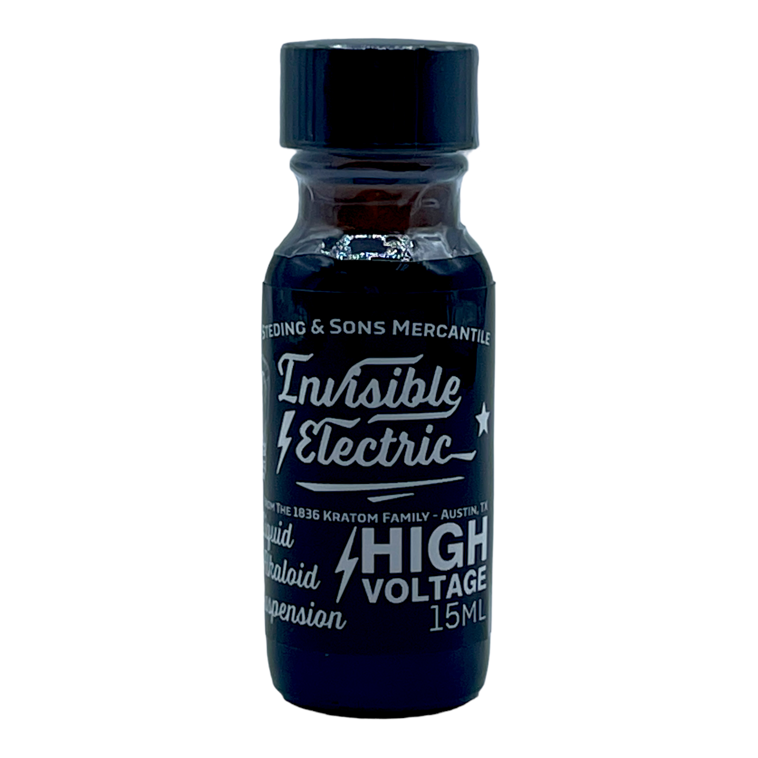 1836 Kratom Invisible Electric High Voltage Kratom Shot, 100mg, 15mL