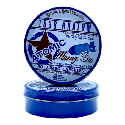 1836 Kratom Maeng Da Atomic Kratom Jumbo Capsules