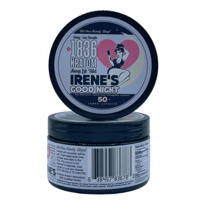 1836 Kratom Red Irene's Good Night Premium Kratom Capsules