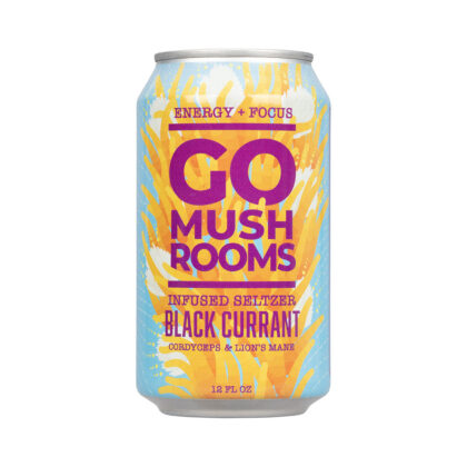 Go Mushroom Black Currant Infused Seltzer
