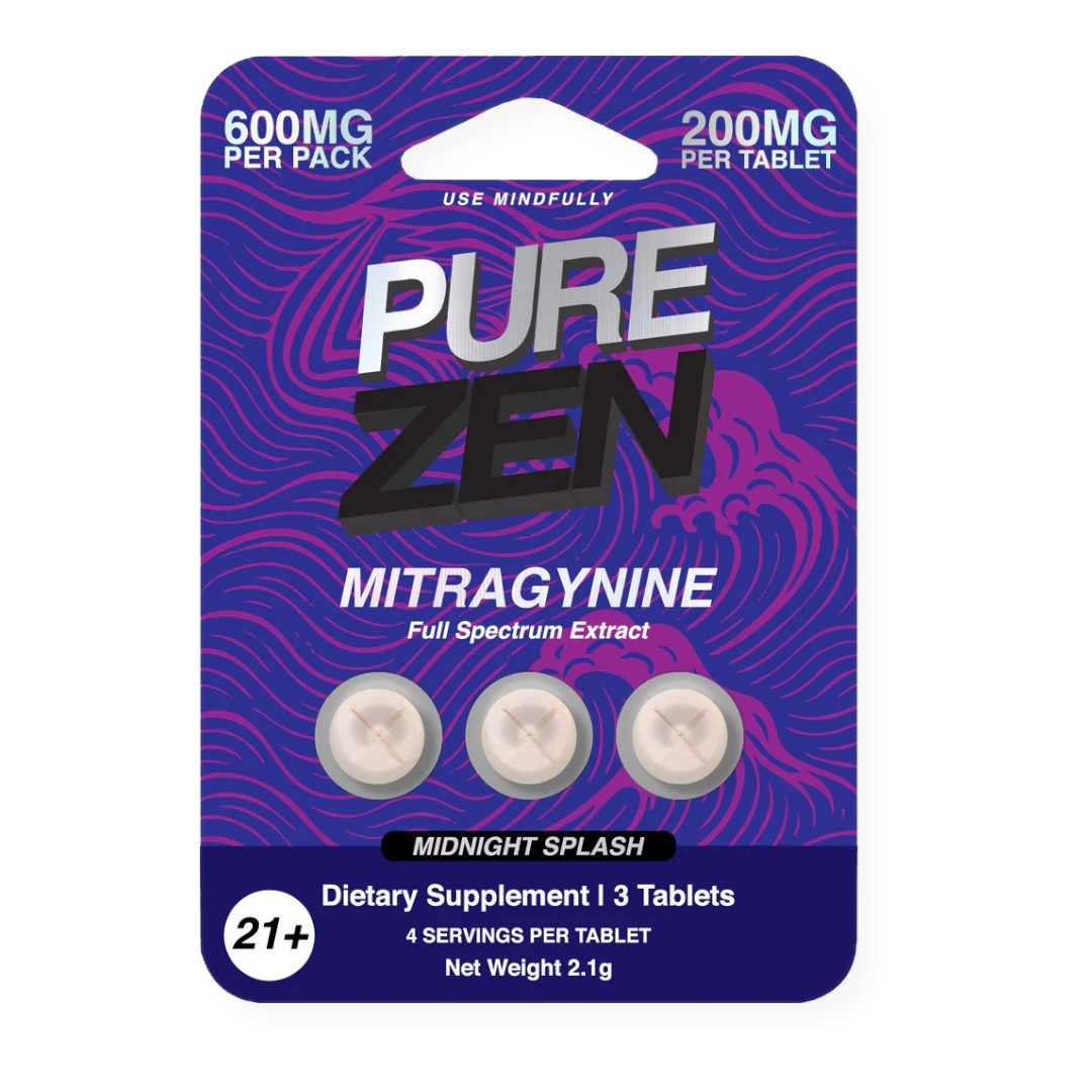 Pure Zen Flavored Kratom Tablets 200mg x 3ct - Image 4