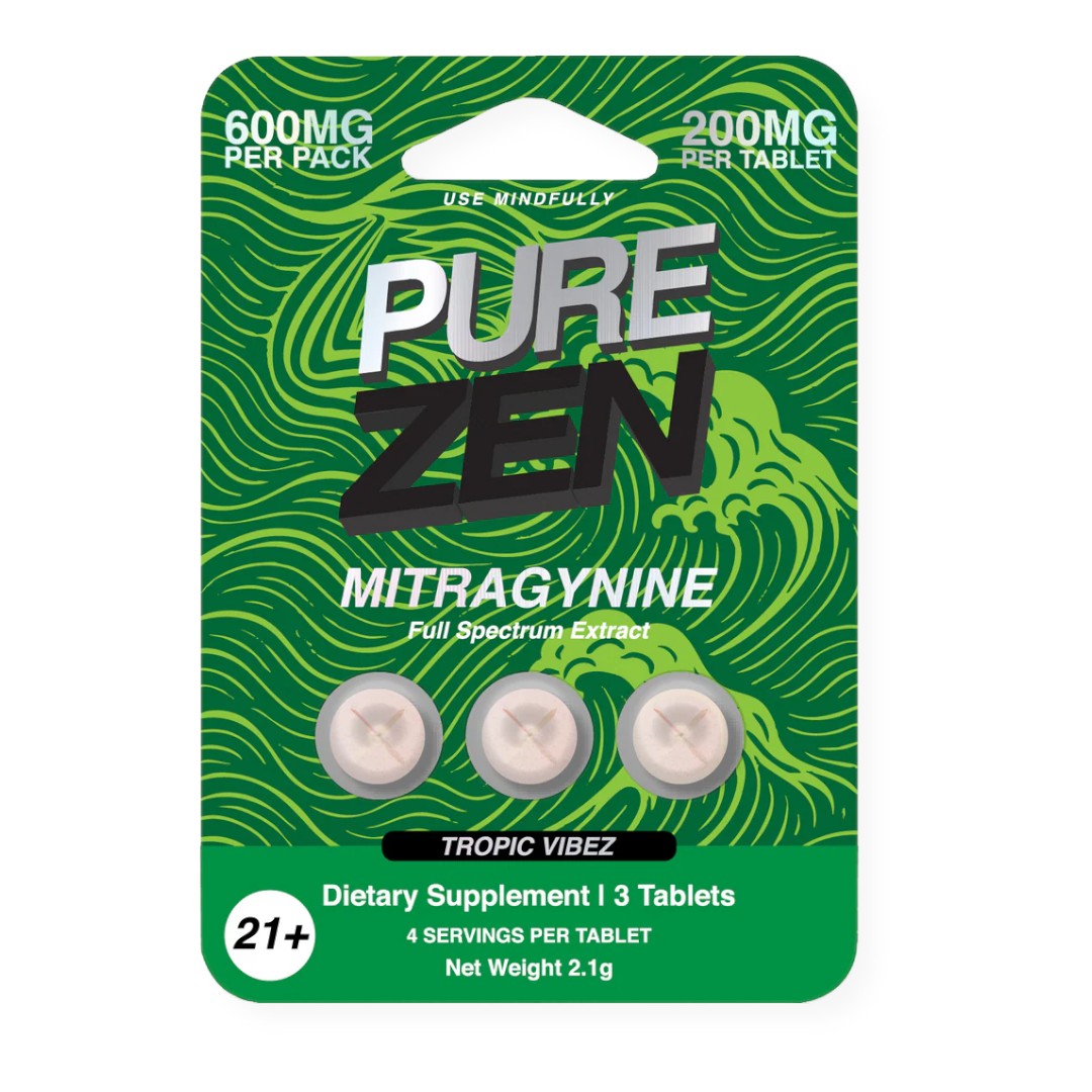 Pure Zen Flavored Kratom Tablets 200mg x 3ct - Image 6