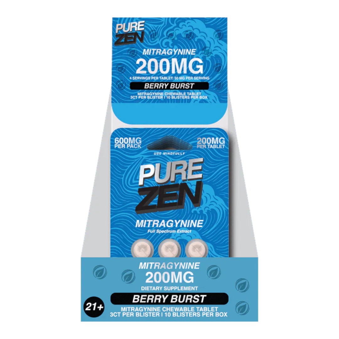 Pure Zen Flavored Kratom Tablets 200mg x 3ct - Image 3