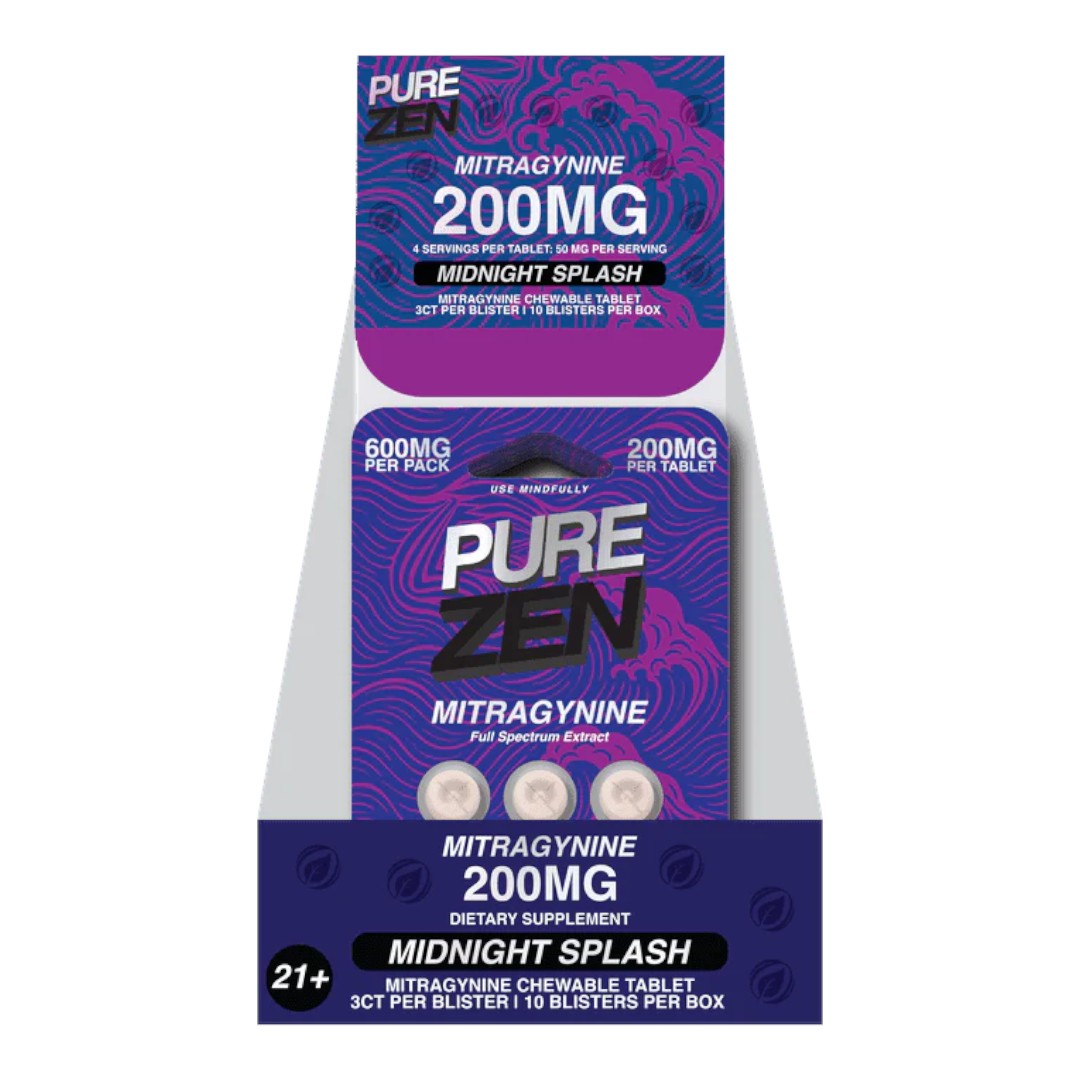 Pure Zen Flavored Kratom Tablets 200mg x 3ct - Image 5