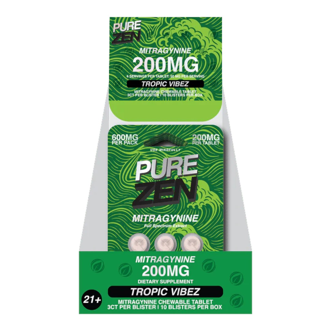 Pure Zen Flavored Kratom Tablets 200mg x 3ct - Image 7