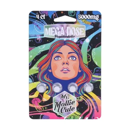 Ms Mollie Cule Mega Dose Mushroom Tablets 5000mg 4ct