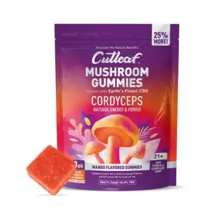 Cutleaf Mushroom Gummies - Cordyceps + CBD + D9
