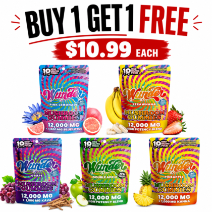 Wunder Ultra High Potiency Blend Mushroom Gummies+