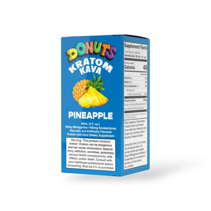 Donuts Kratom Pineapple Kratom + Kava Extract Shot 2oz