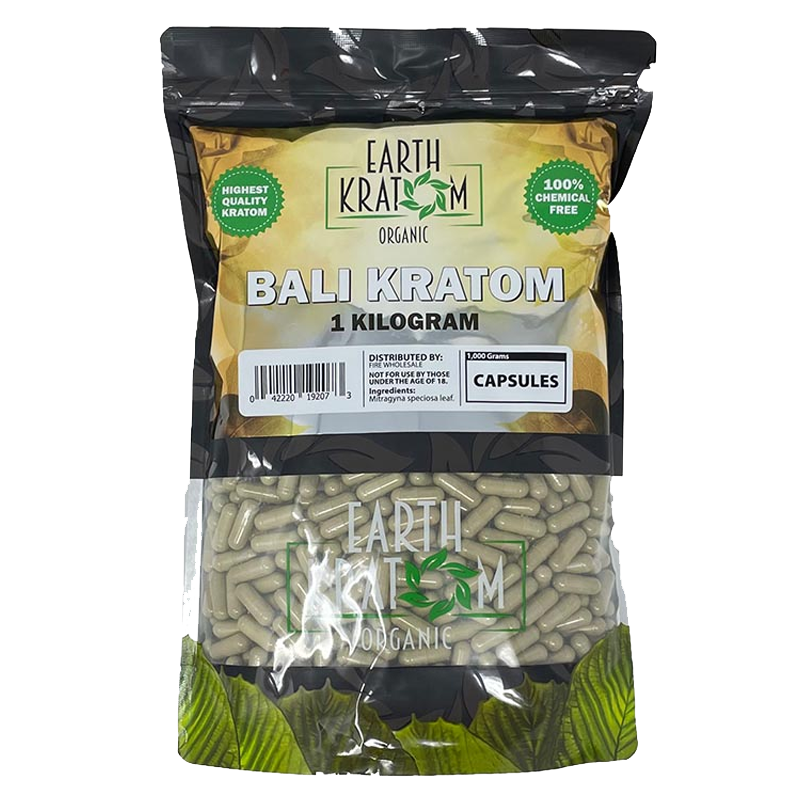 Earth Kratom Bali Kratom Capsule - front view