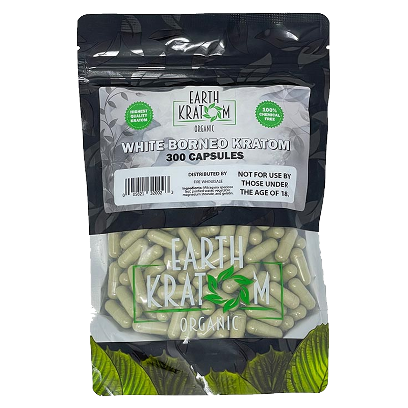 Earth Kratom White Borneo Kratom Capsule - by Earth Kratom