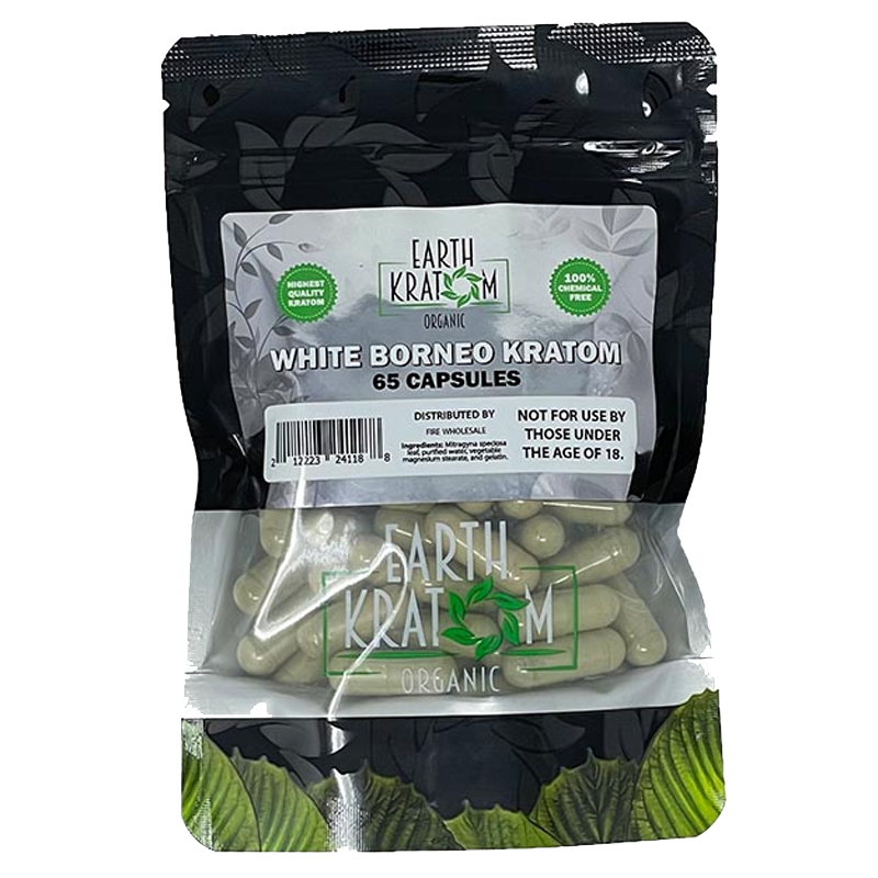 Earth Kratom White Borneo Kratom Capsule