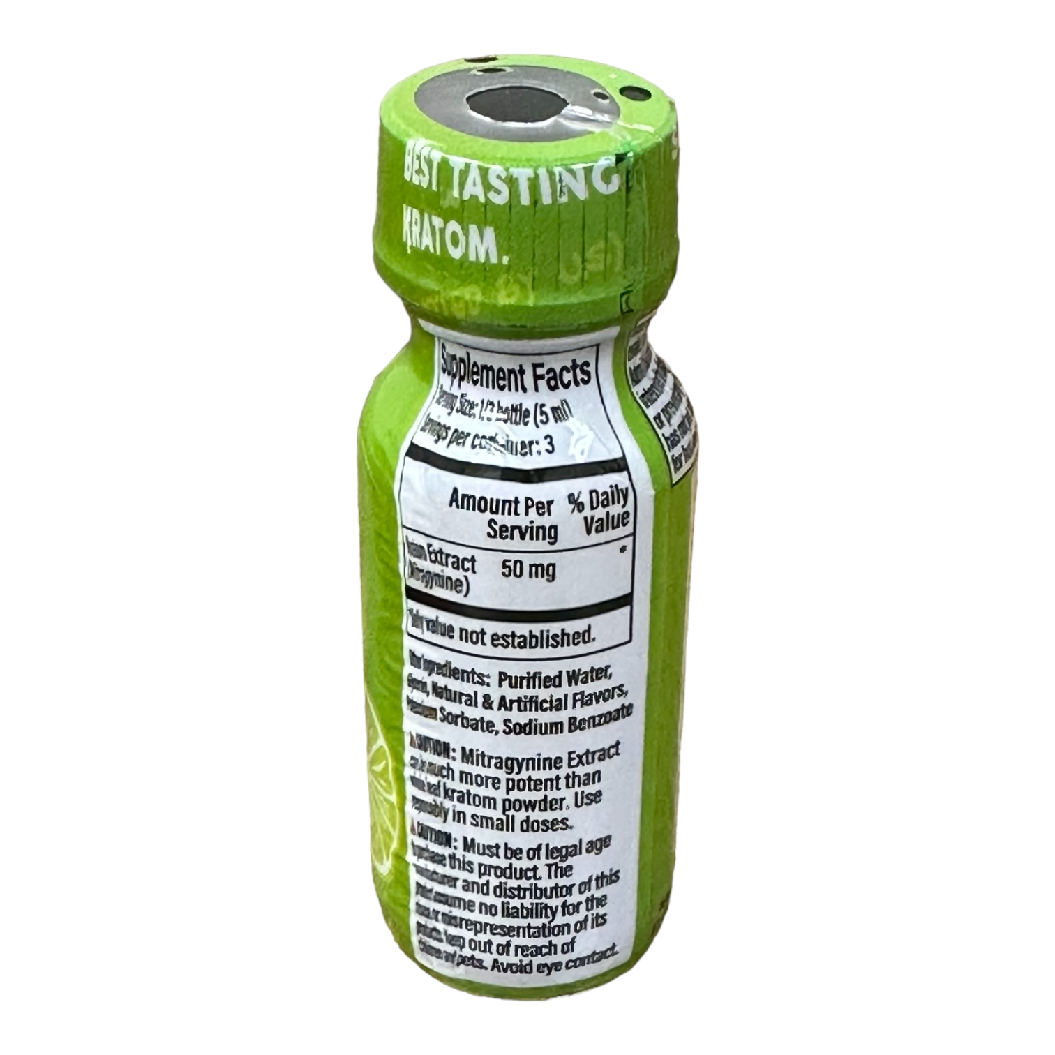 Mitra Flave Kratom Shot Cherry Lime 150mg 15mL - Image 2