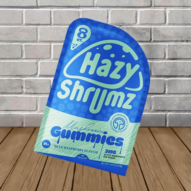 Hazy Shrumz Mushroom Gummies - Blue Raspberry