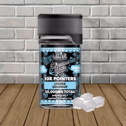 Hidden Hills Diamond Boyz 10K Pointers THC Gummies 20ct 10000mg