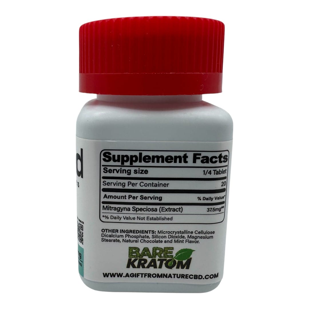 Bare Kratom Scribed Kratom Tablets 750mg x 5ct - Image 4