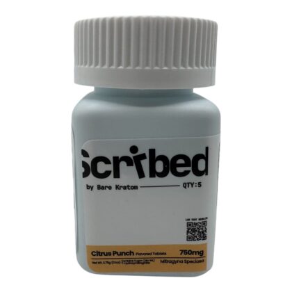 Bare Kratom Scribed Kratom Tablets 750mg x 5ct