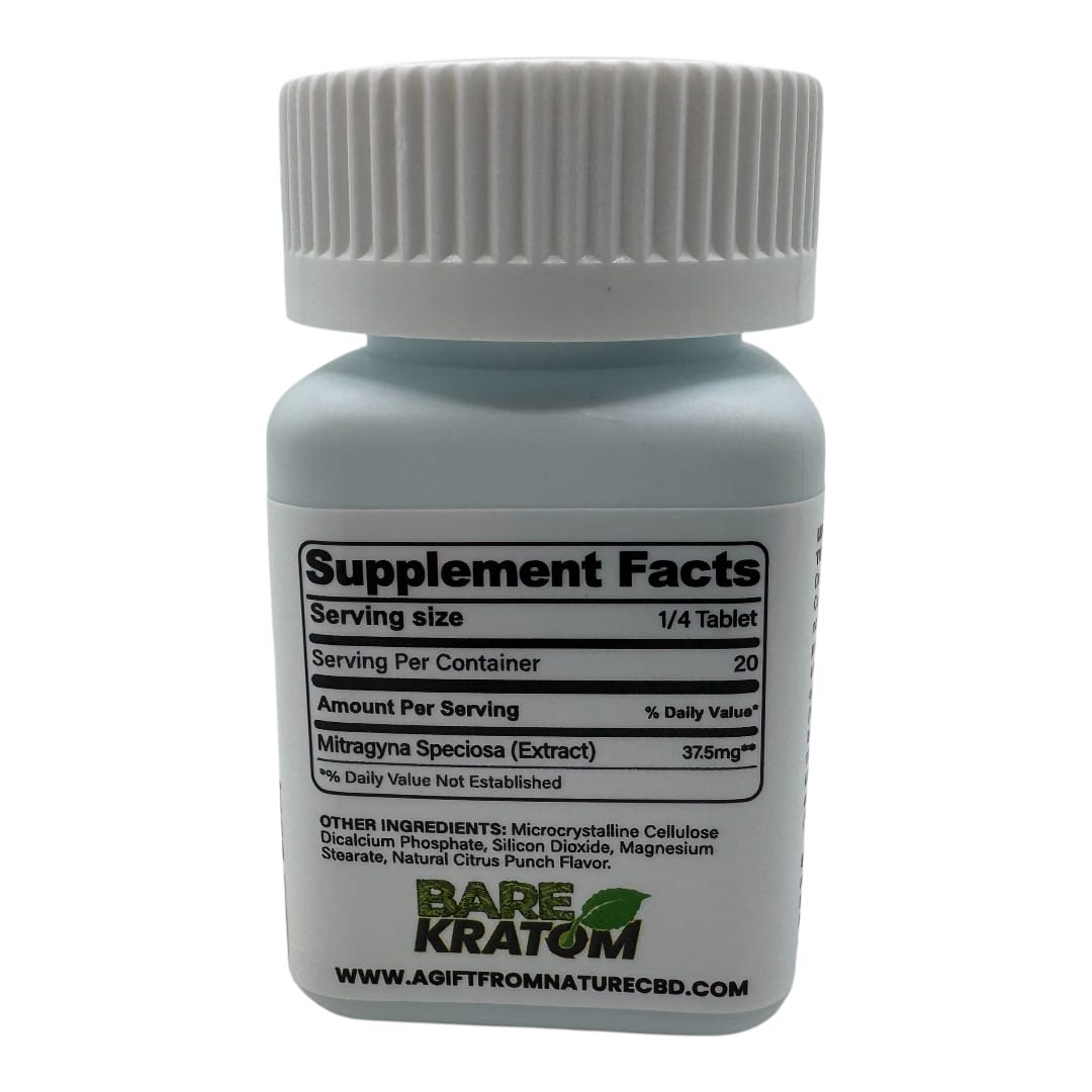 Bare Kratom Scribed Kratom Tablets 750mg x 5ct - Image 5