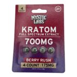 Mystic Labs Kratom Tablets, 175mg x 4ct