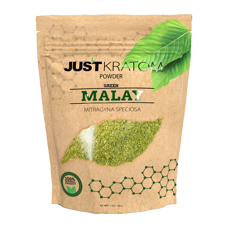 Just Kratom Green Malay Kratom Powder - for Focus