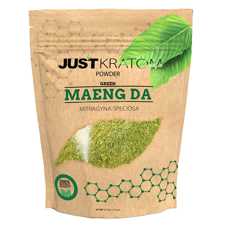 Just Kratom Green Maeng Da Kratom Powder - powder packaging