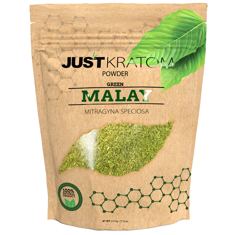 Just Kratom Green Malay Kratom Powder - for Energy