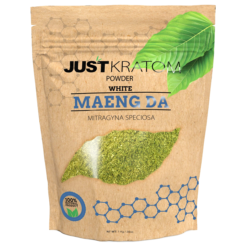 Just Kratom White Maeng Da Kratom Powder - powder packaging