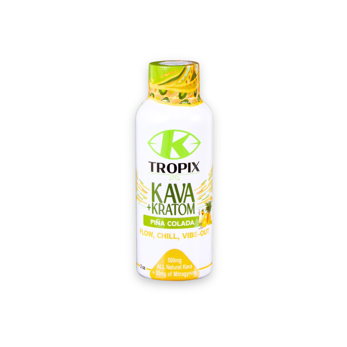 K Plex + Kava Tropical Punch Shot 630mg 2oz - for Calm