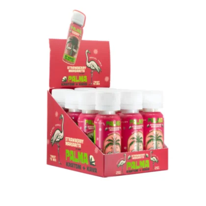 K-Shot Palma, Kratom Kava Shot, Strawberry Margerita, 59mL