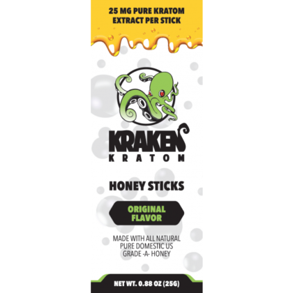 Kraken Kratom Honey Sticks, 25mg