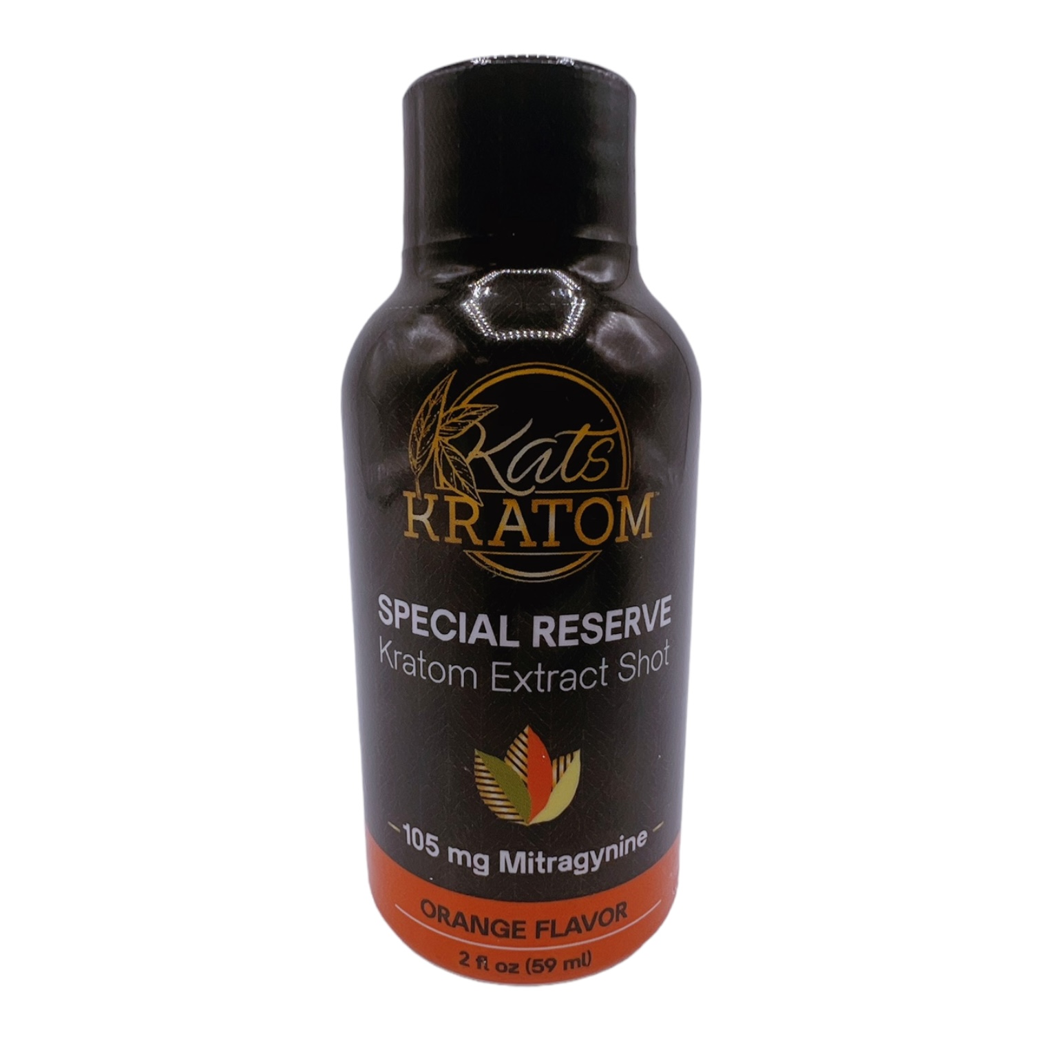 Kats Kratom Special Reserve Kratom Extract Shot Orange 105mg 60mL - 105mg