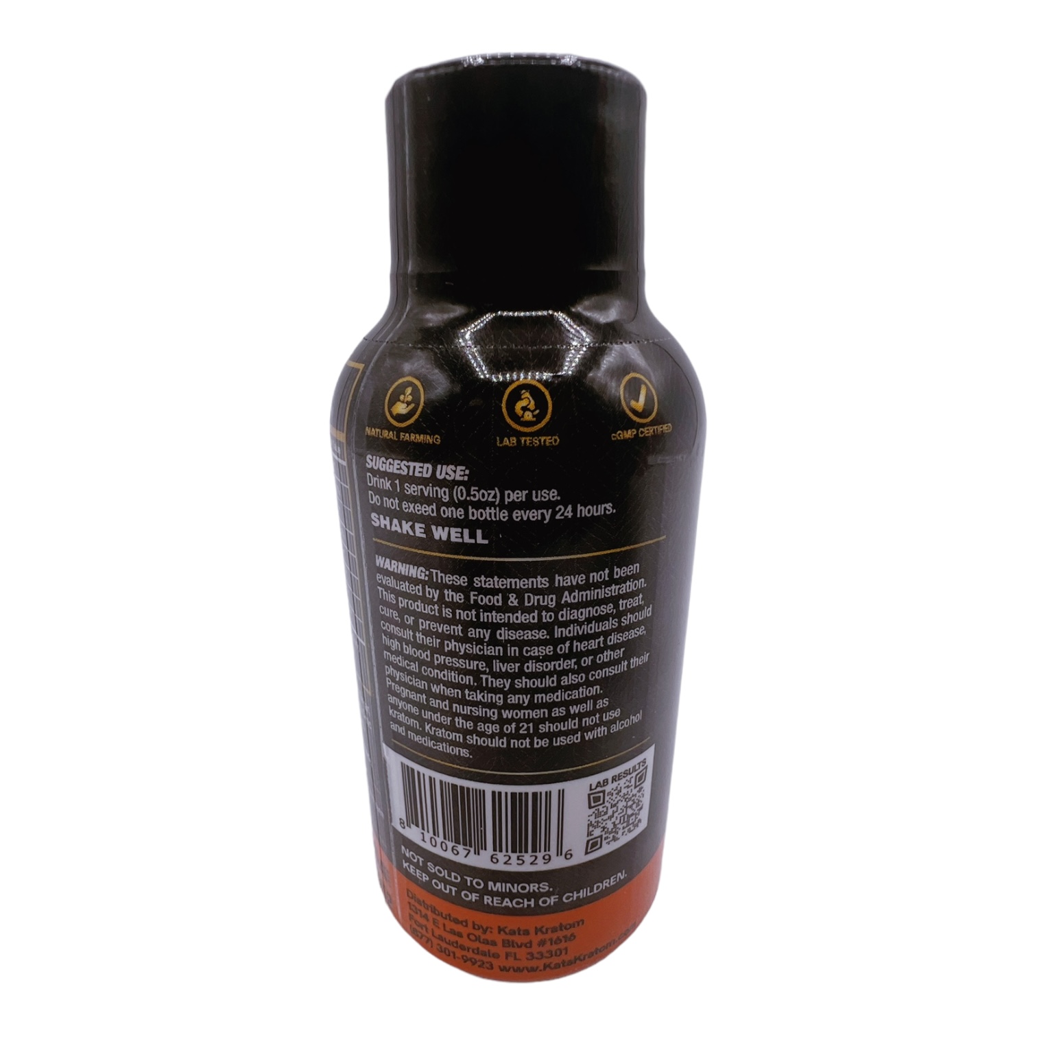 Kats Kratom Special Reserve Kratom Extract Shot Orange 105mg 60mL - by Kats Botanicals
