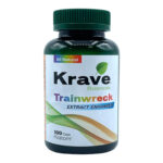 Krave Trainwreck Extract Blend Enhanced Kratom Capsule, 100ct