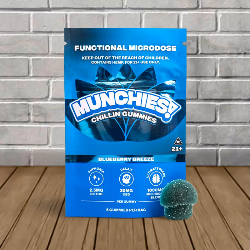 MUNCHIES! Functional Microdose Gummies - Blueberry