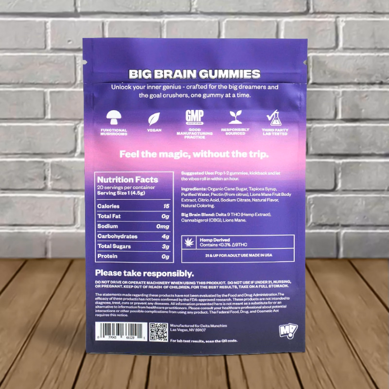 MUNCHIES! Functional Microdose Gummies - Berry supplement facts