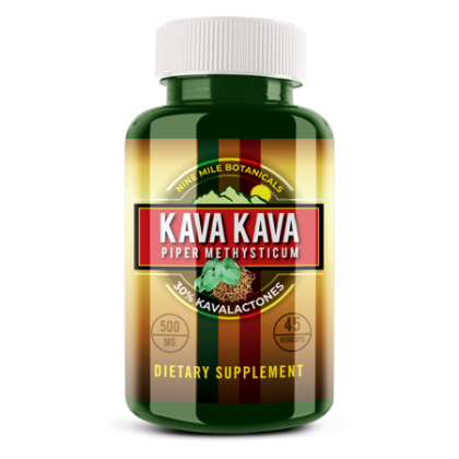 Nine Mile Botanicals Kava Extract 30% Capsules 500mg