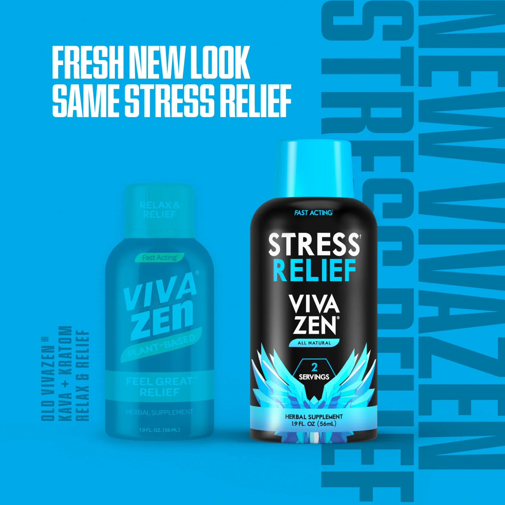 VivaZen Kava Kratom Shot, 40mg Mit 250mg Kava, 56ml - for Relaxation