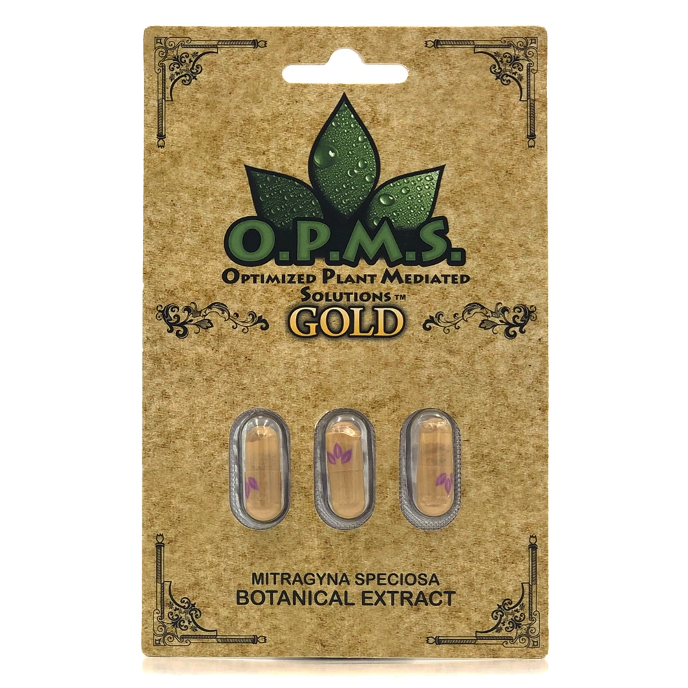 OPMS Gold Kratom Extract Capsules - by OPMS