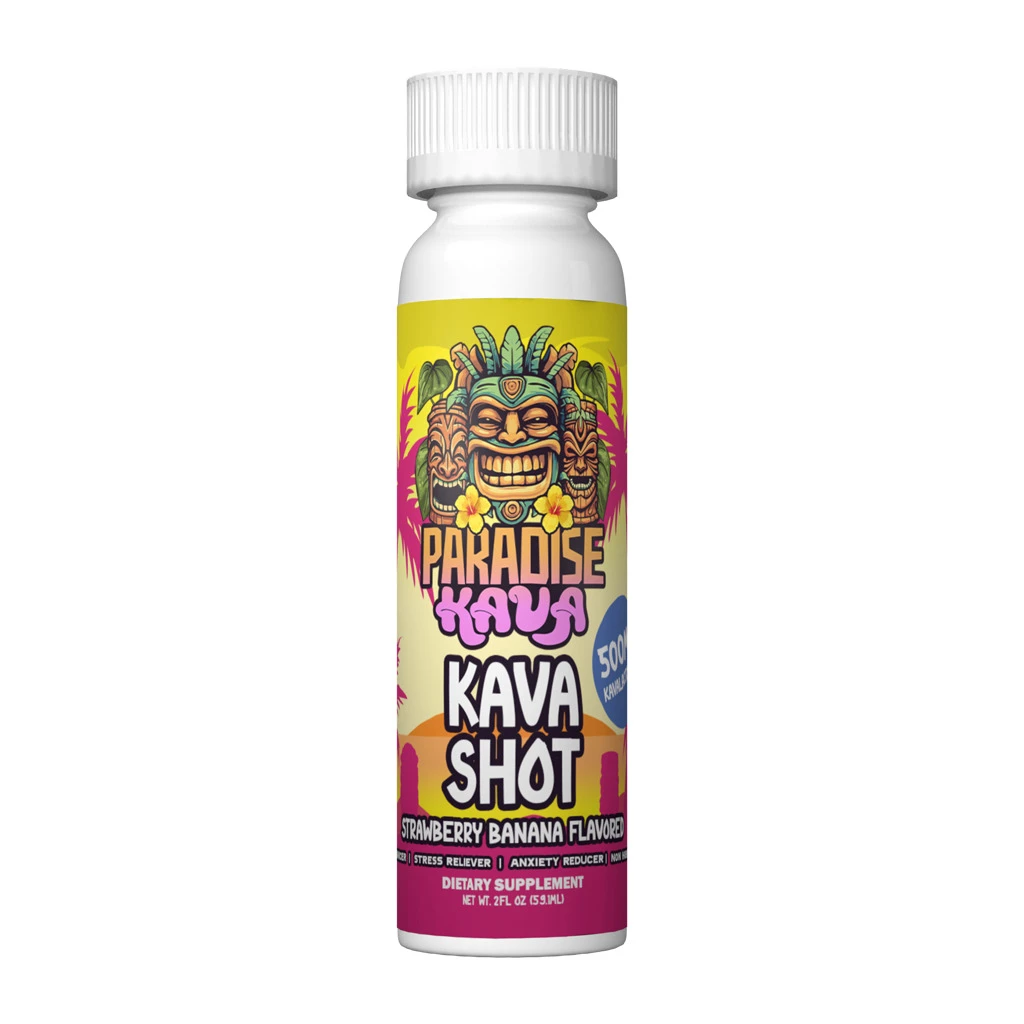 Paradise Kava 500mg Strawberry Banana Kava Shot - Strawberry