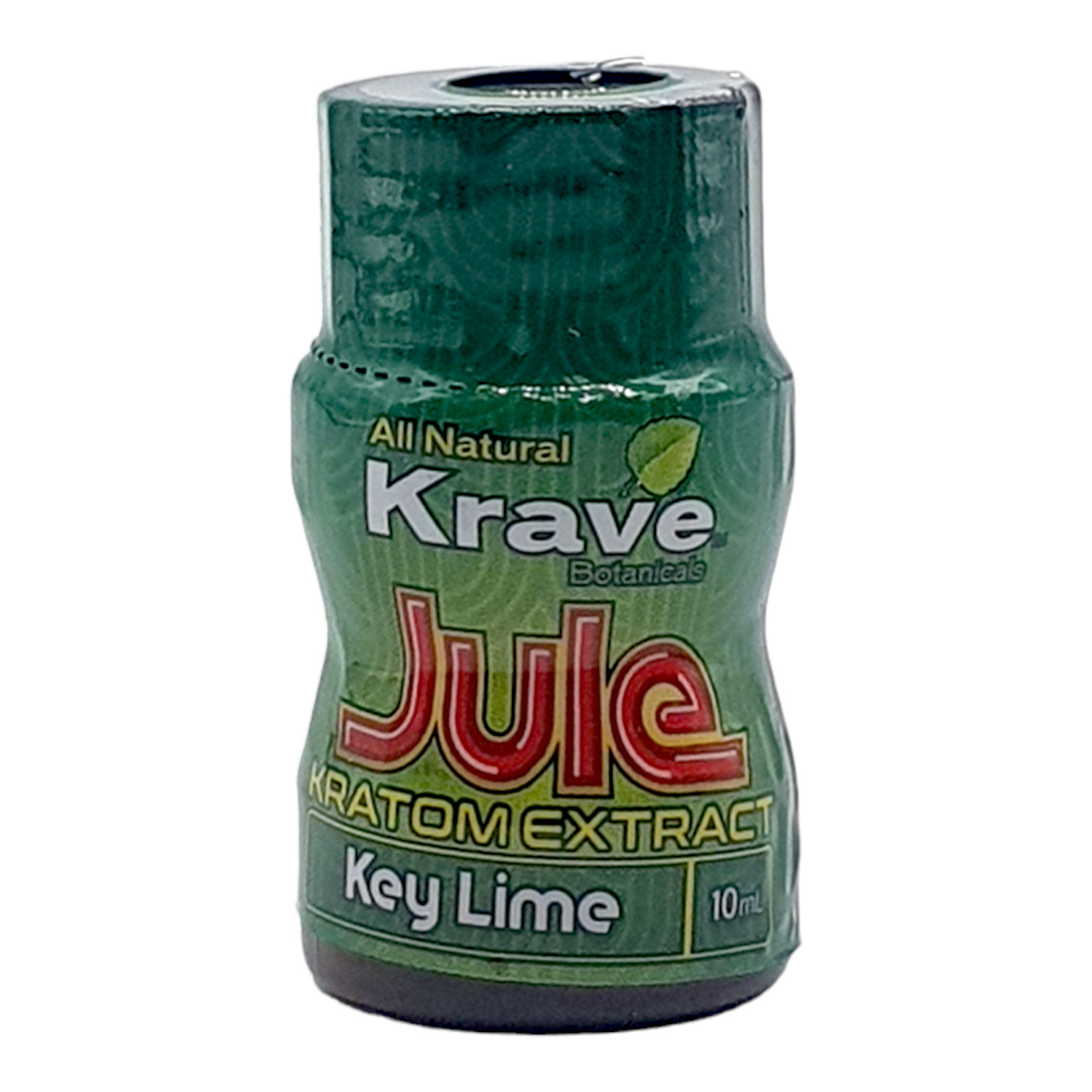 Krave Jule Kratom Extract Shot Key Lime, 100mg, 10mL - front view
