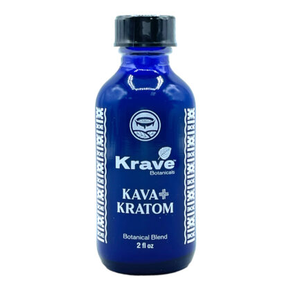 Krave Kratom Kava Blend Extract Shot, 59mL
