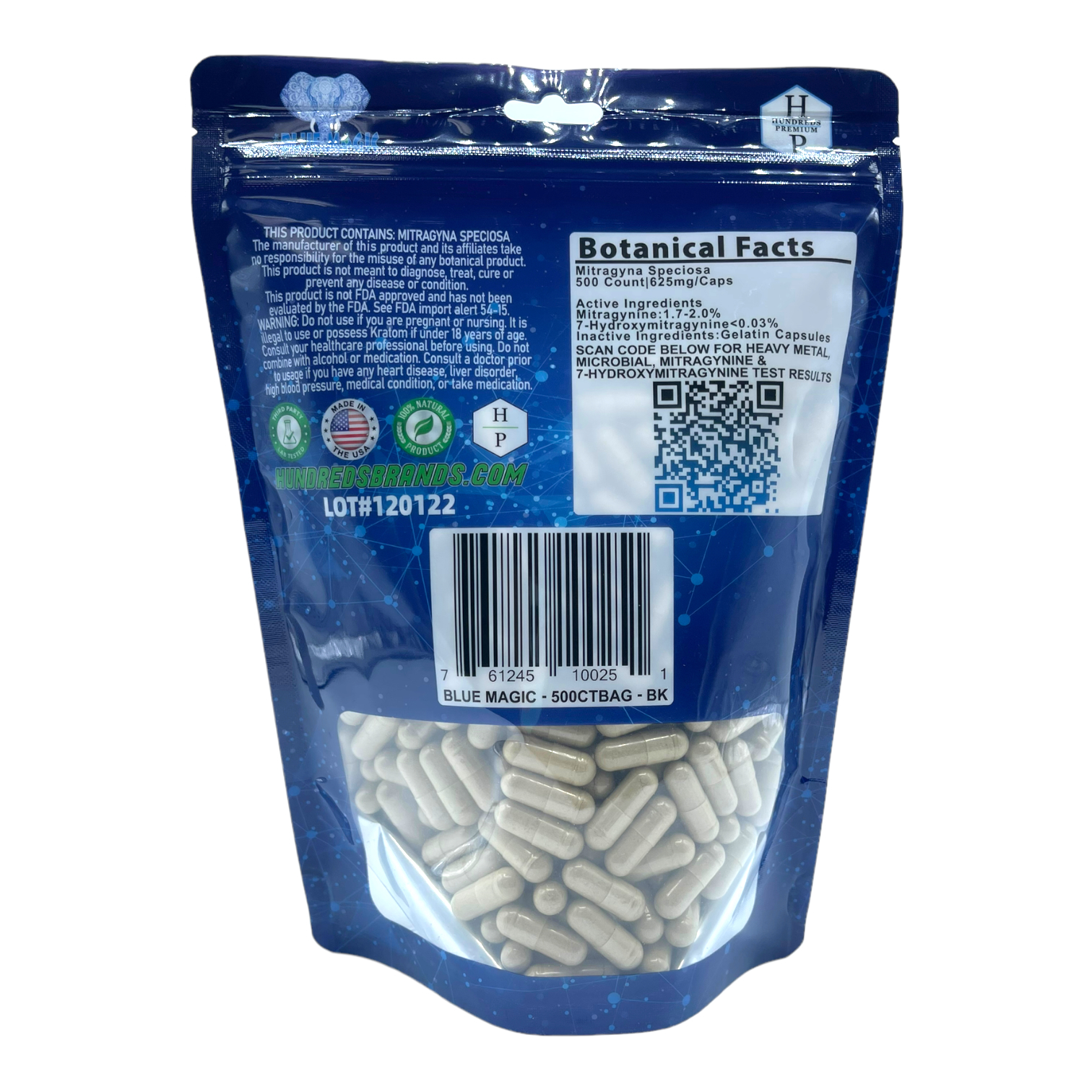 Blue Magic Green Malay Kratom Capsules - Image 2