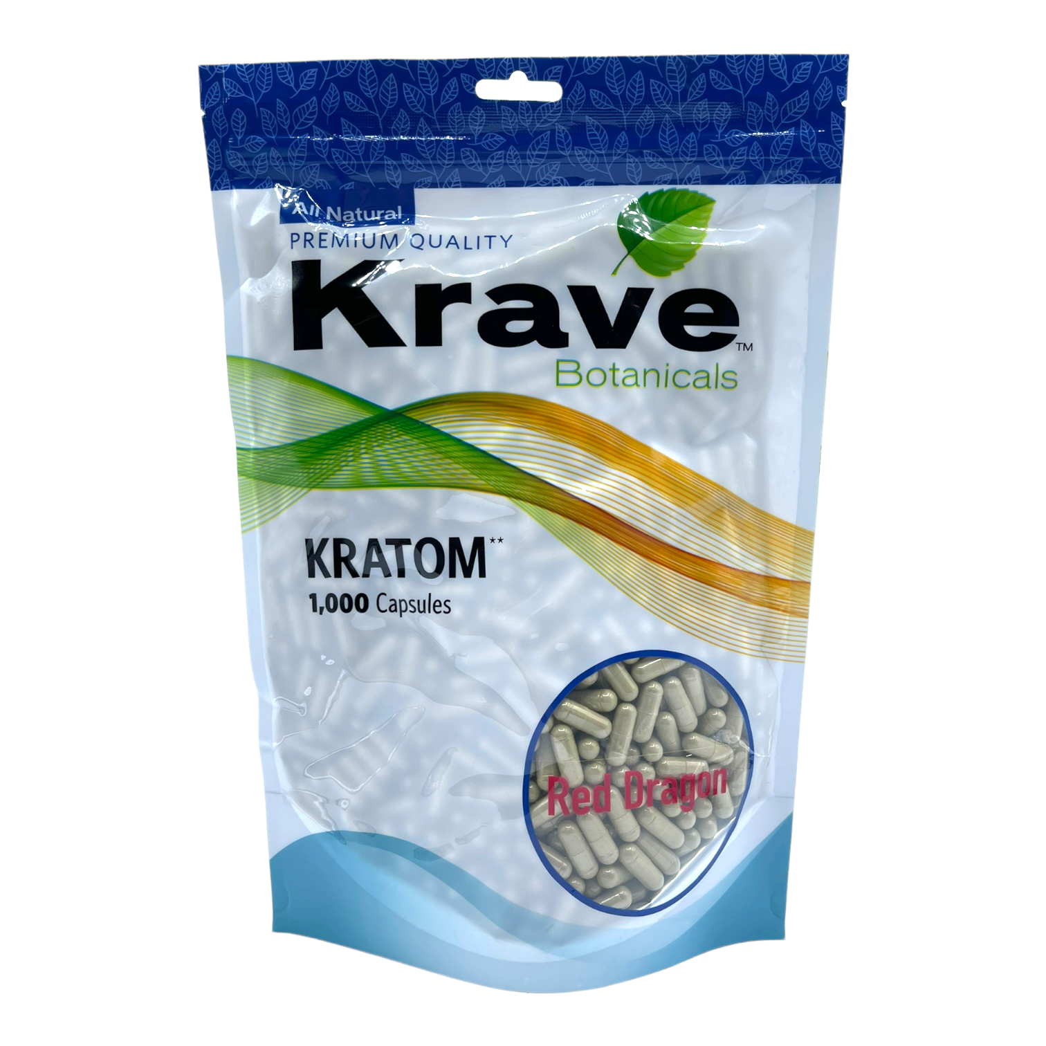Krave Red Dragon Kratom Capsules - for Focus