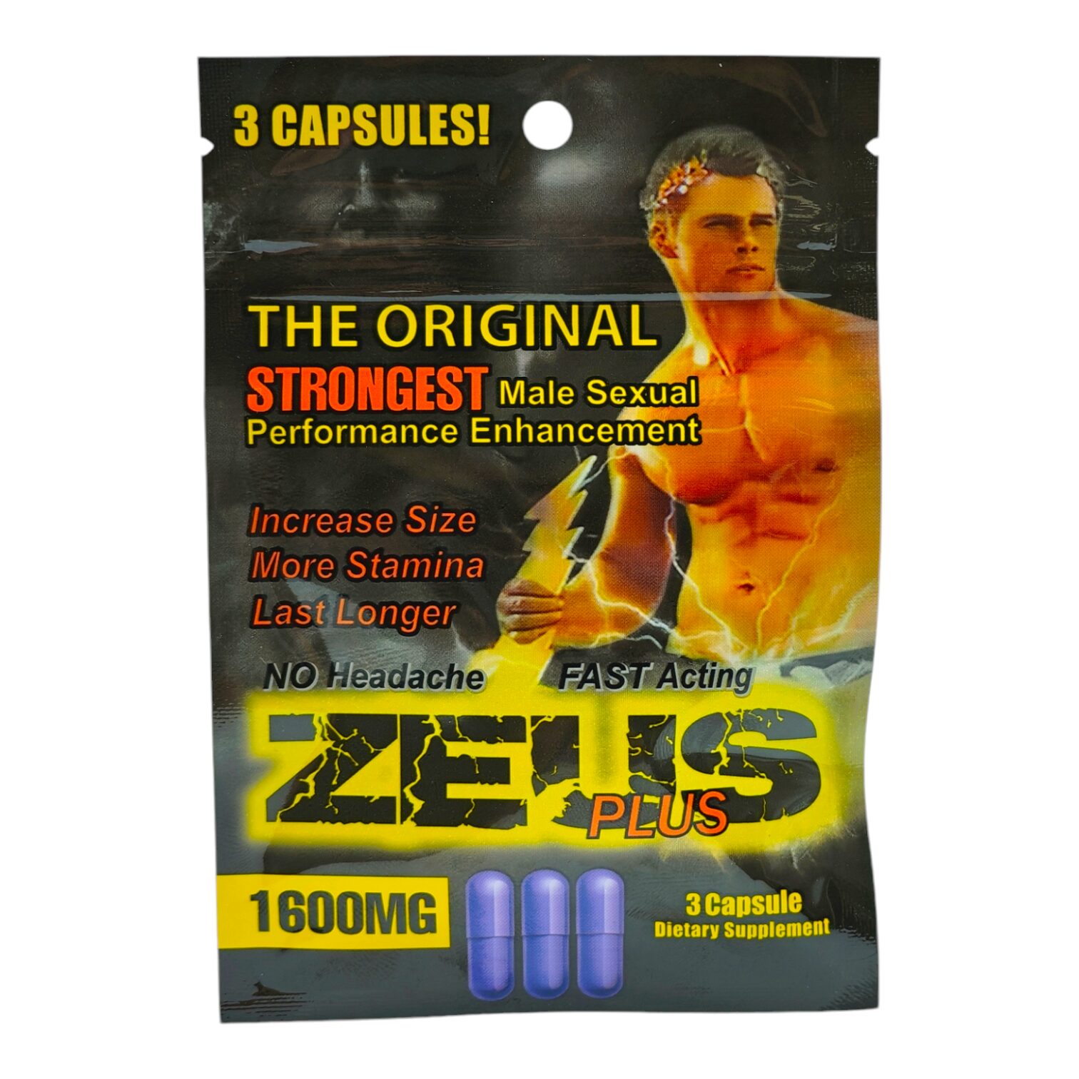 Zeus Plus, 1600mg x 3ct