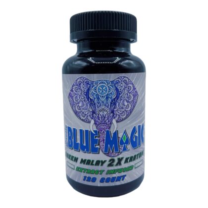 Blue Magic Green Malay 2X Kratom Capsule, 60ct