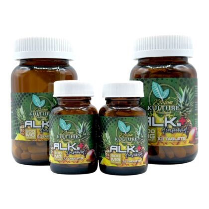 Kratom Kulture Alks+ Diamond Pineapple Mango 300mg Tablets