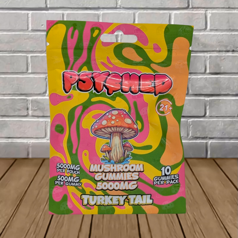 Psyched Mushroom Gummies - gummies packaging