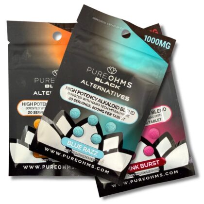 PureOhms Black Alternative Tablets 1000mg