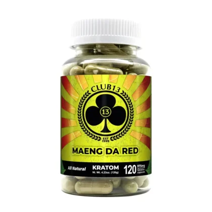 Club 13 Extra Strength Red Maeng Da Kratom Capsules