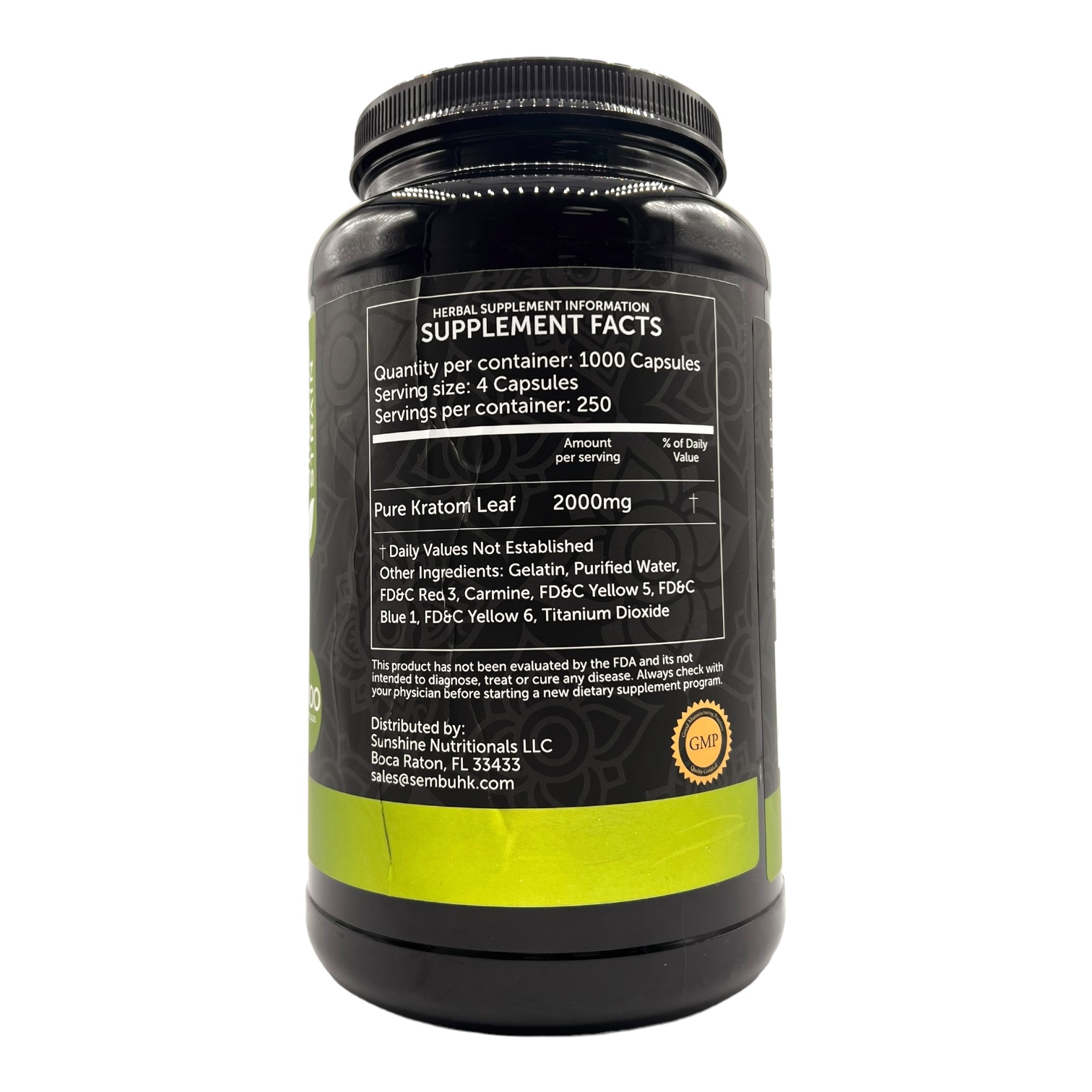 Sembuh Green Strain Kratom Capsules - Image 2